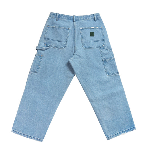 DENIM DOUBLE KNEE PANTS