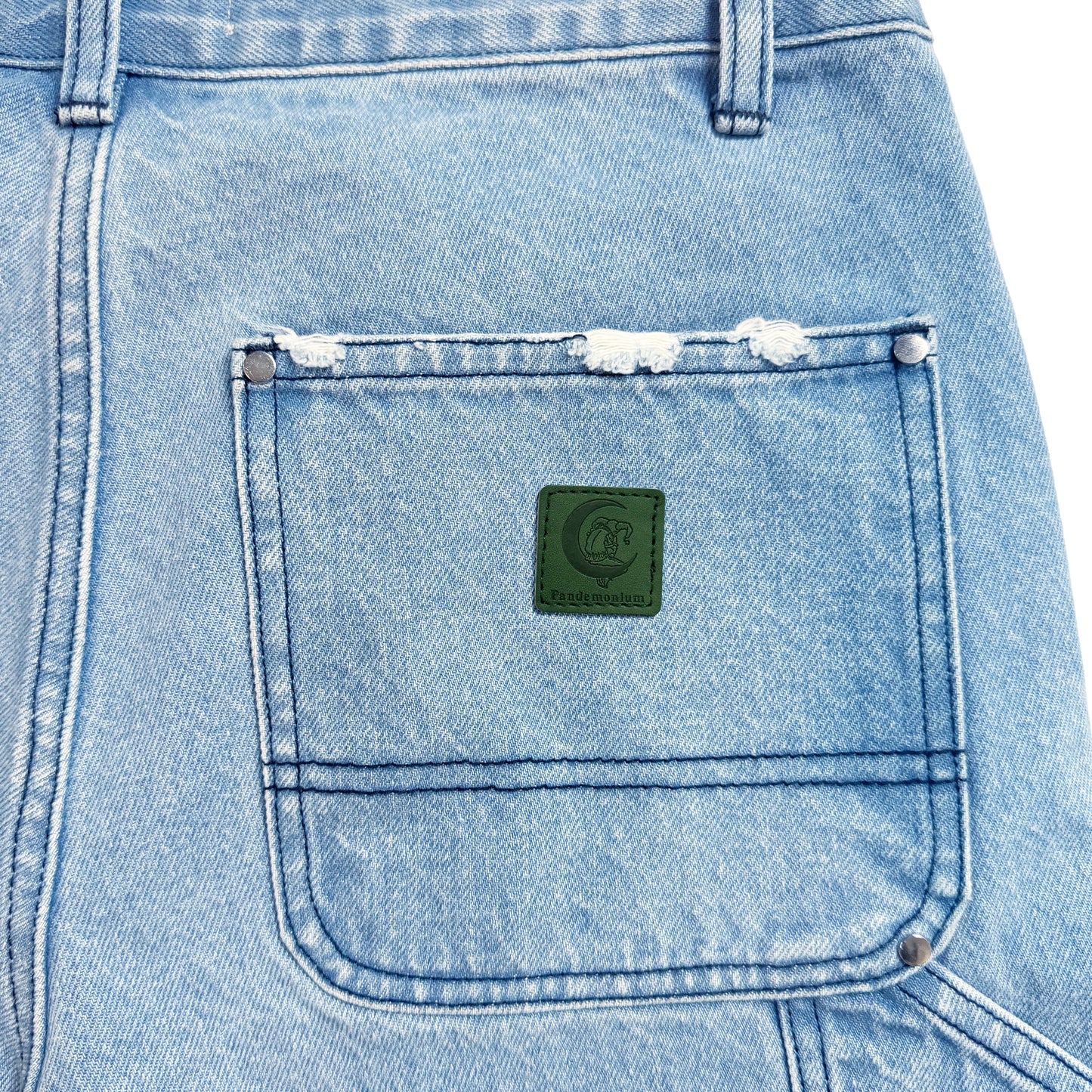 DENIM DOUBLE KNEE PANTS