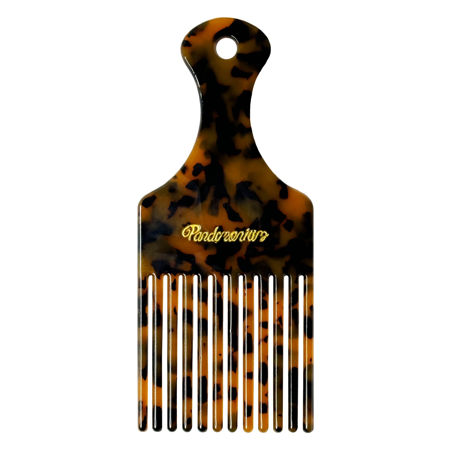 Script Hair Pick Comb